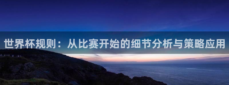 足球世界杯预选赛：世界杯规则：从比赛开始的细节分析与策略应用